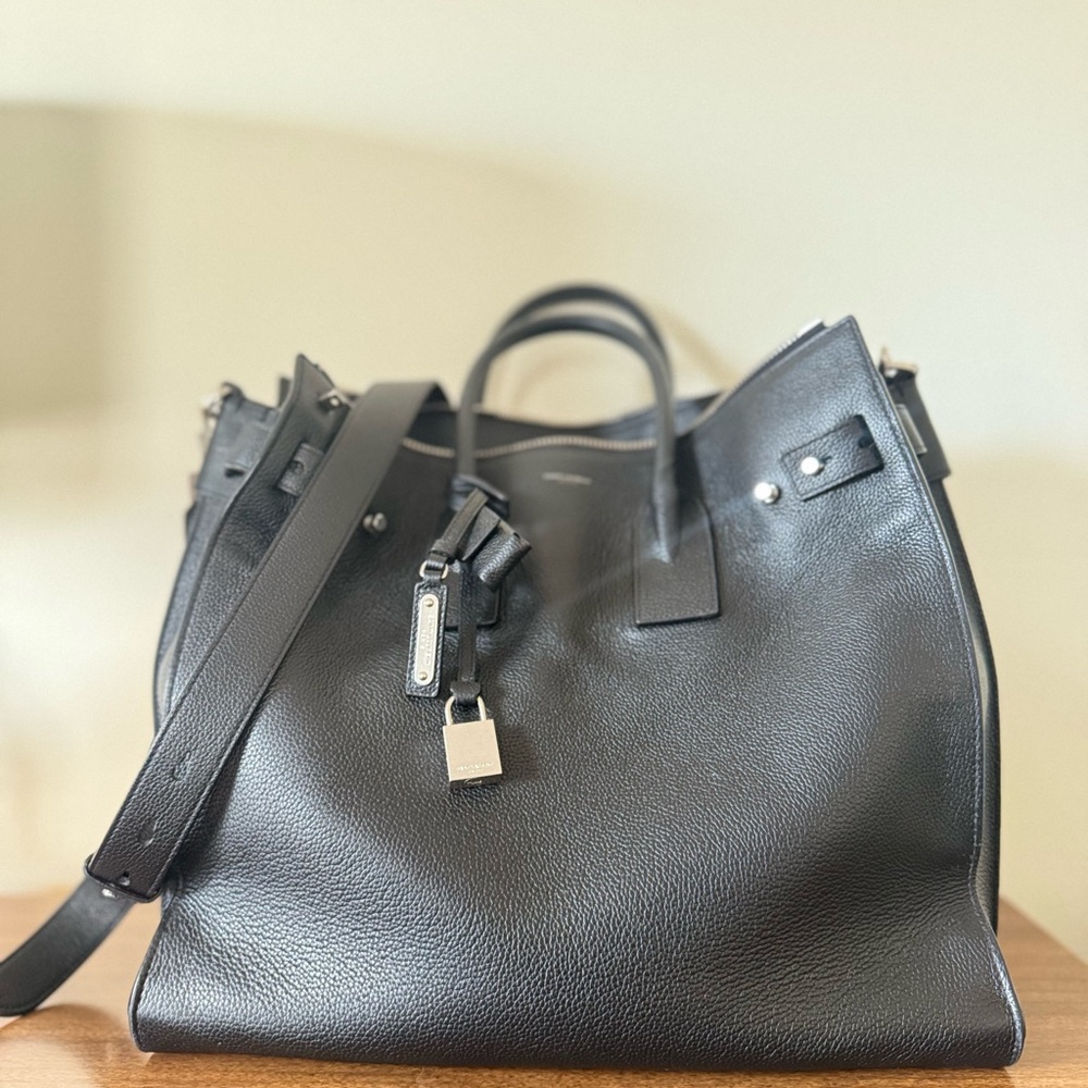 SAINT LAURENT Sac de Jour North/South in Grained Leather